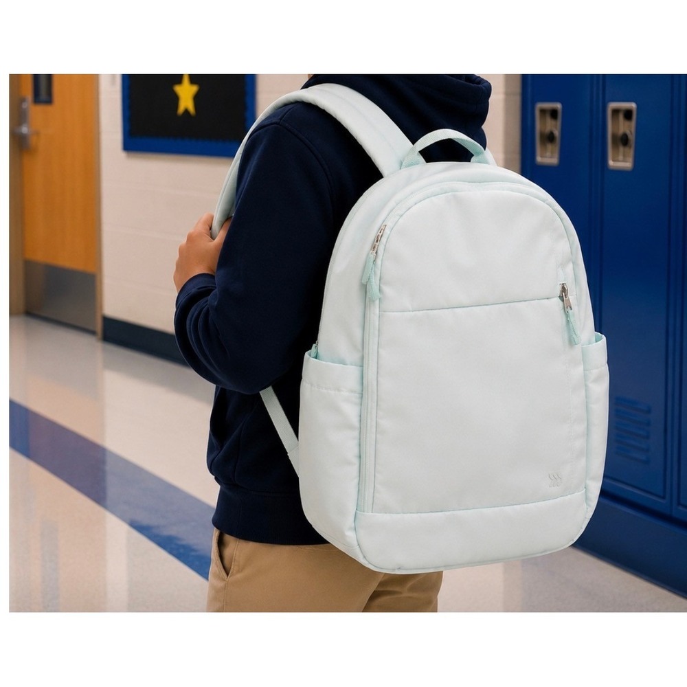 All in Motion 17.5" Lifestyle Backpack – Mint Green/Seafoam Hiking Yoga Sporty